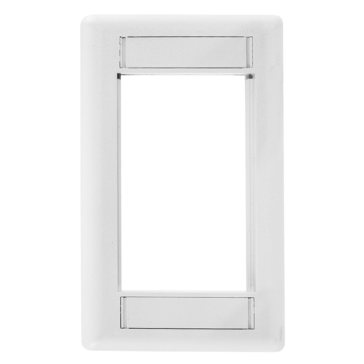 Phone/Data/Multimedia Component, INFINe Station Modular Plate Frame, 1-Gang, White