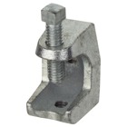 Clamp, Beam, Length 2 Inches, Width 2 Inches, Jaw Opening 1 Inch, 3/8 Inch, 16 Threaded Opening, Malleable Iron