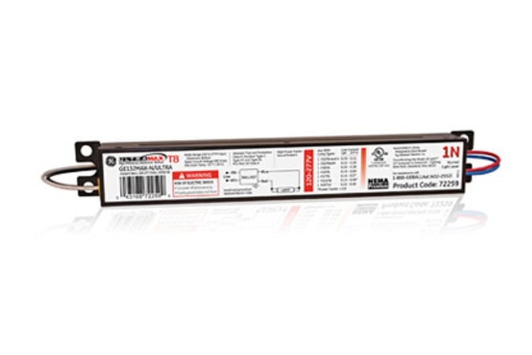 GE UltraMax, 60 Hz, Normal Ballast Factor, Instant Start, 9.5 IN Length, 1.3 IN Width, 1 IN Height