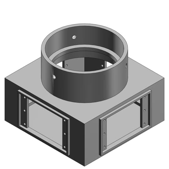 4 Inch Multi Gang Device Box, Die Cast Aluminum, Raintight When Used with Appropriate Cover,