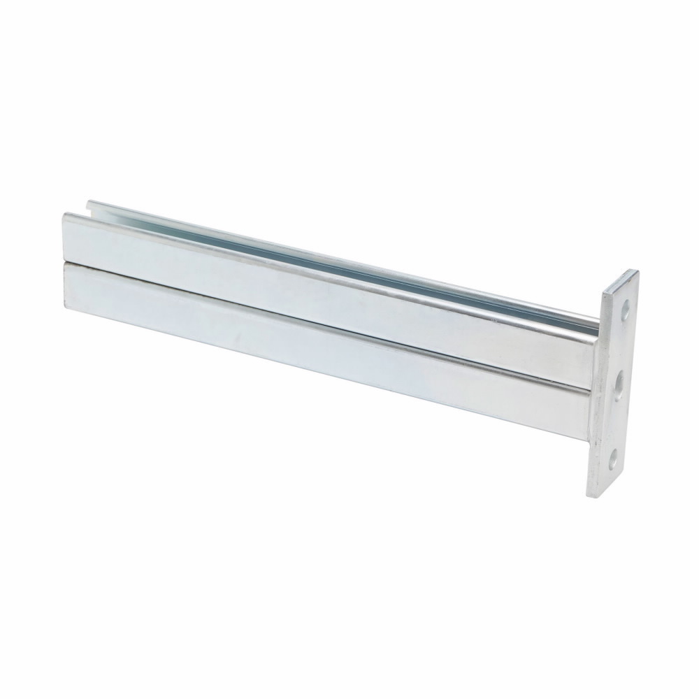 Eaton B-Line series bracket, 6.25" H x 24" L x 1.62" W, Steel, Hot-dipped galvanized