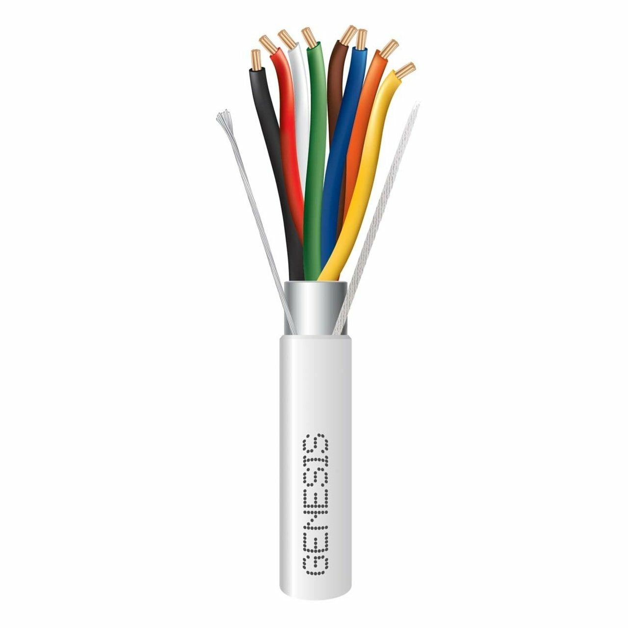 22/8 STRANDED SHIELDED CABLE - 1000 FT PULL BOX - WHITE