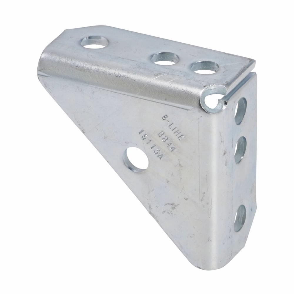 Eaton B-Line series shelf angle and brackets, 4" H x 4" L x 1.78" W, Steel, DURA GREEN, Universal shelf bracket