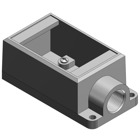 3/4 Inch Shallow 1 Gang Cast Device Box, Gray Iron Zinc Plated, Dead End, Suitable for Wet Locations When Used with Gasketed Covers
