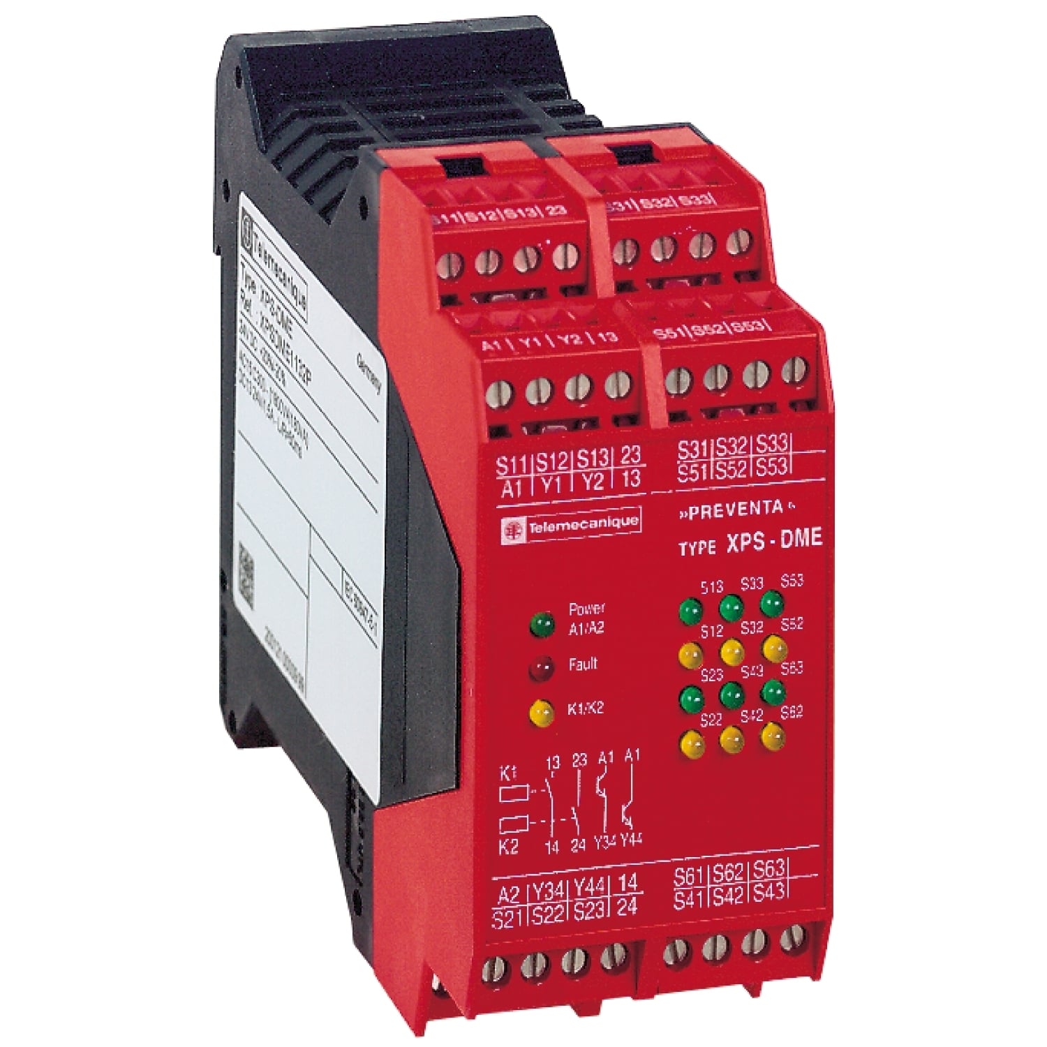 module XPSDM - 2 coded magnetic switch - 24 V DC