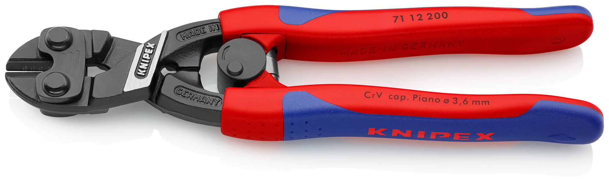 CoBolt High Leverage Compact Bolt Cutters, 8 in., Slim Multi-Component, Spring Loaded