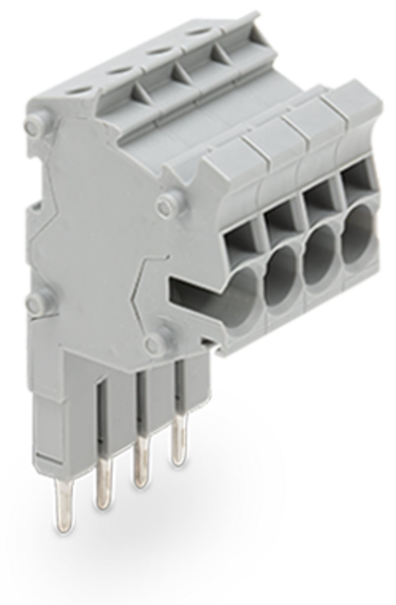 Modular TOPJOBS connector; modular; for jumper contact slot; 4-pole; 2,50 mm; gray