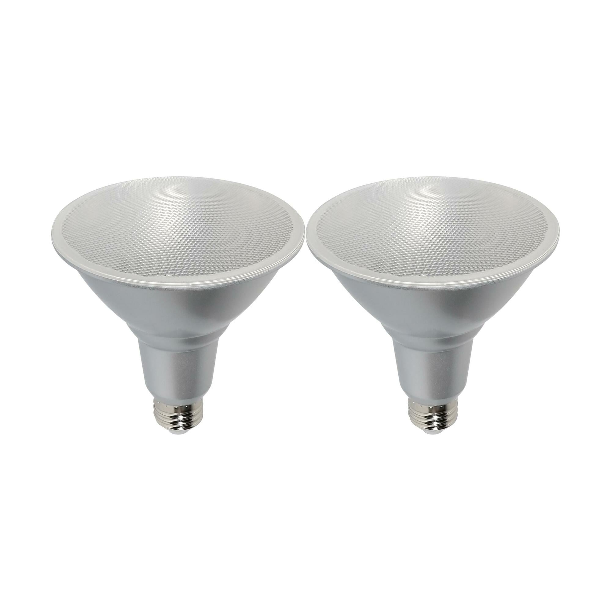 15 Watt PAR38 LED Lamp - 3000K - 60 Degree Beam Angle - Medium Base - 120 Volts - 2-Pack