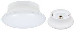 9W, 700lm , 2700K , 120V medium base retrofit ceiling light for installation into existing porcelain socket. Not Dimmable. Retail pack.