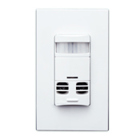 Ultrasonic/Infrared, Multi-Technology Wall Switch Sensor, No Neutral, 2400 sq. ft. Major & 400 sq. ft. Minor Motion Coverage, White