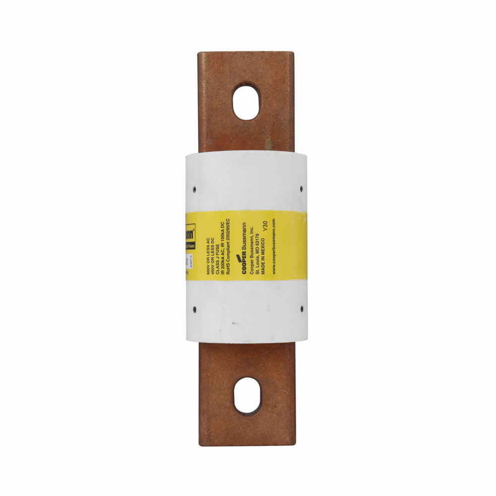 Eaton Bussmann series DFJ high speed fuse, 600 Vac or less, 450 Vdc or less, 450A, 200 kAIC at 600 Vac, 100 kAIC 450 Vdc, Non Indicating, High speed fuse, Clip-lock, Class J, Melamine tube