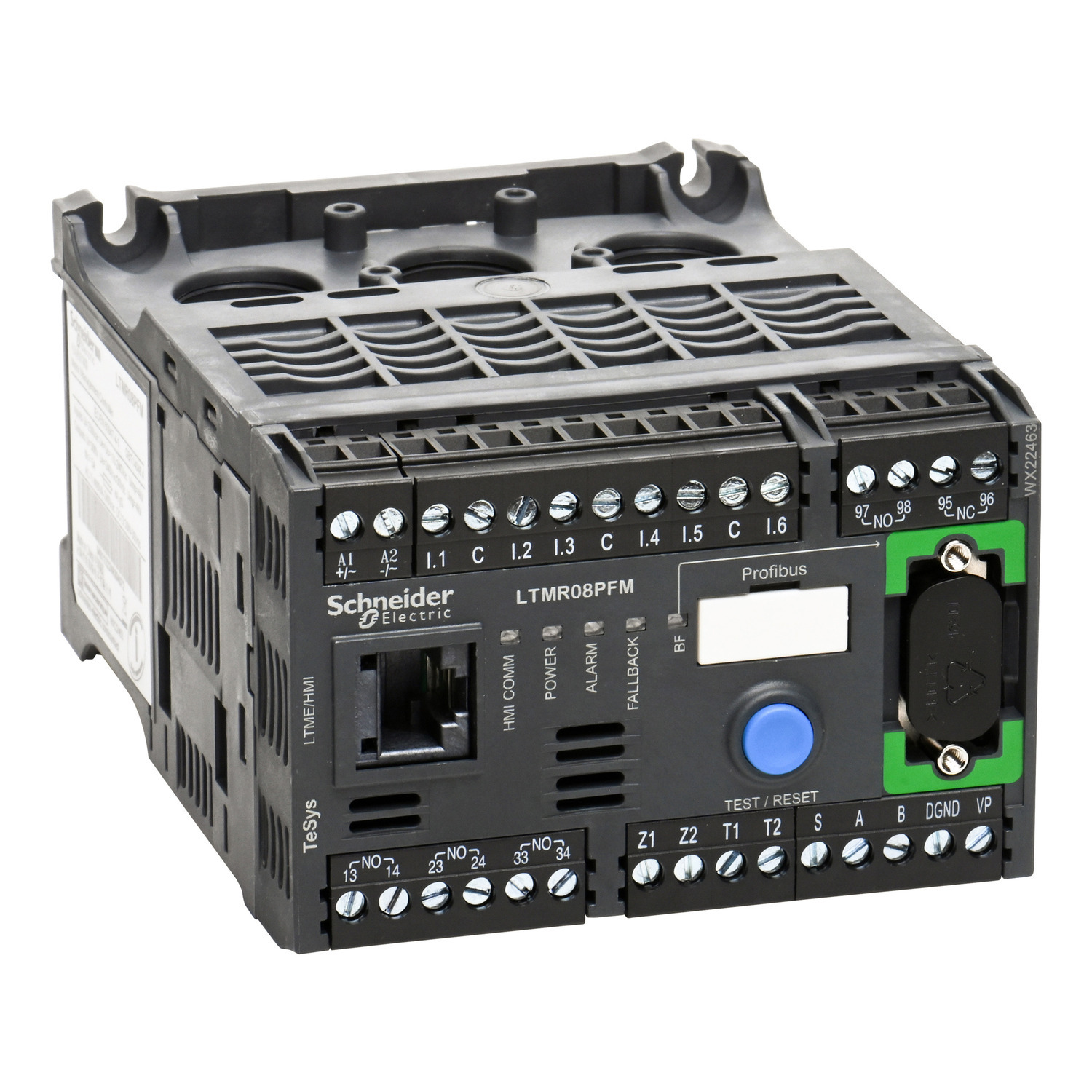 Motor Management, TeSys T, motor controller, Profibus DP, 6 logic inputs, 3 logic outputs, 0.4 to 8A, 100 to 240VAC
