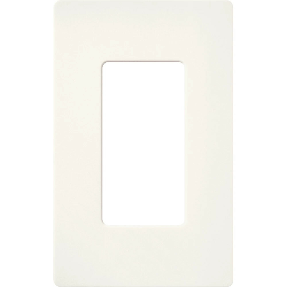Claro Wallplate, Satin Finish, Single-gang in brilliant white