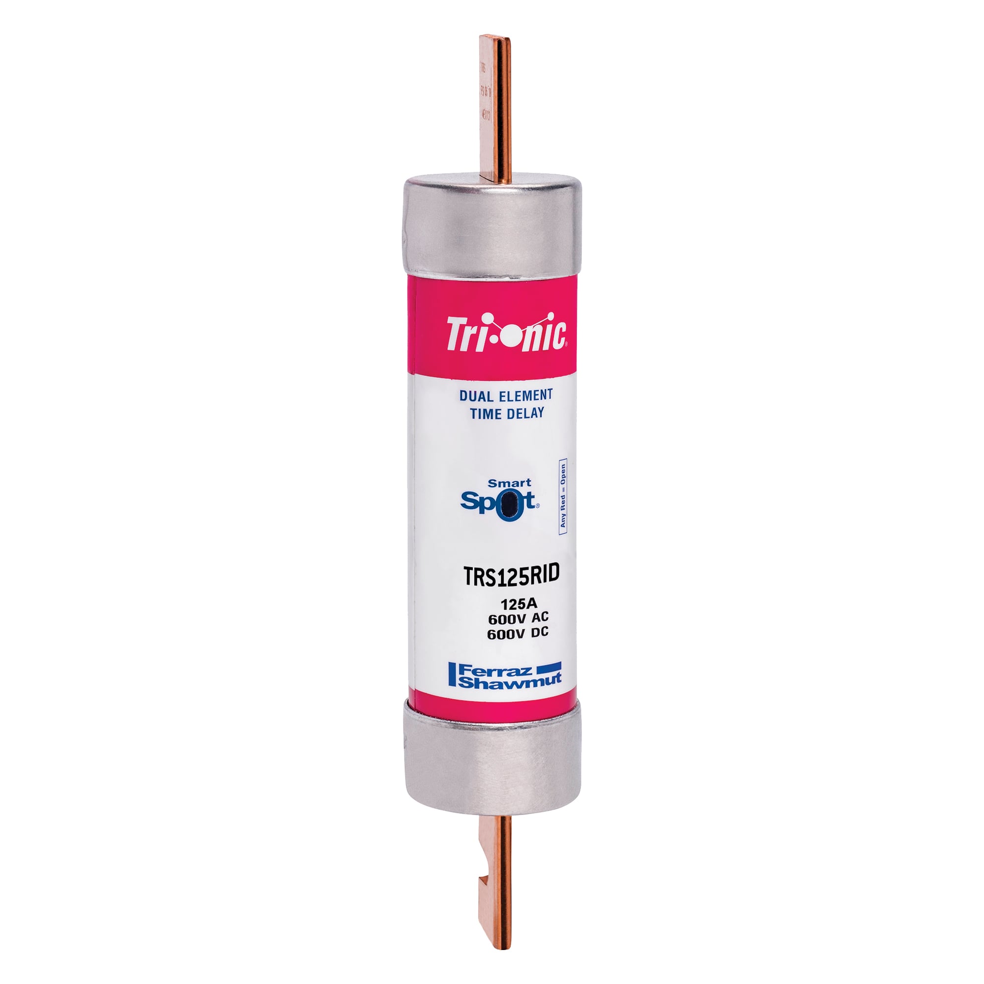 Fuse TRS-R - Class RK5 - Time-Delay 600VAC 600VDC 125A Blade SmartSpot