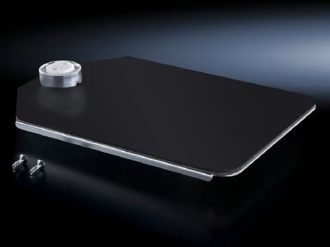 Support for mousepad, vertically hinged