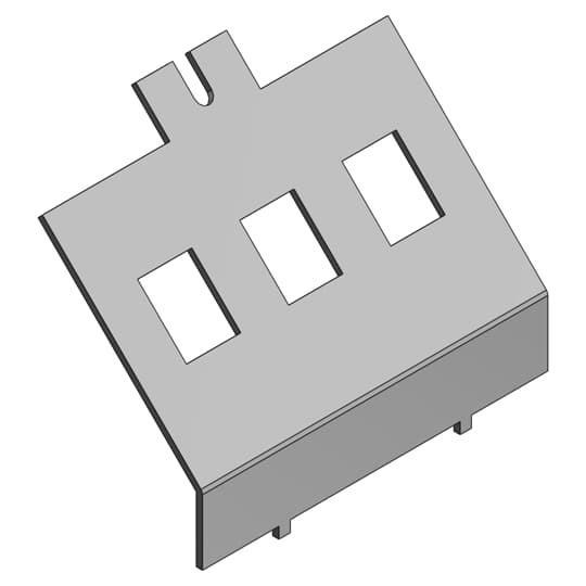 AFD-2-3RJ Steel City Data Panel Cover, For Use With AFM-2 Series Access Floor Module, Steel