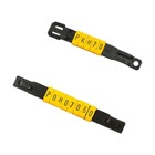 Series Sleeve Markers - Color Yellow, Recommended Wire Diameter Use with Holder, Legend :