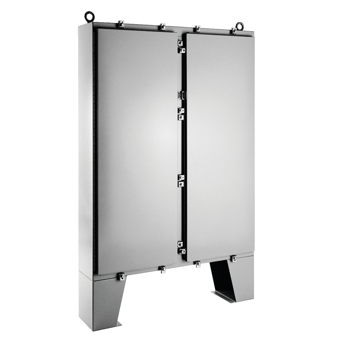 Two-Door with Floorstand Type 4, 62.06x60.06x12.06, Gray, Steel