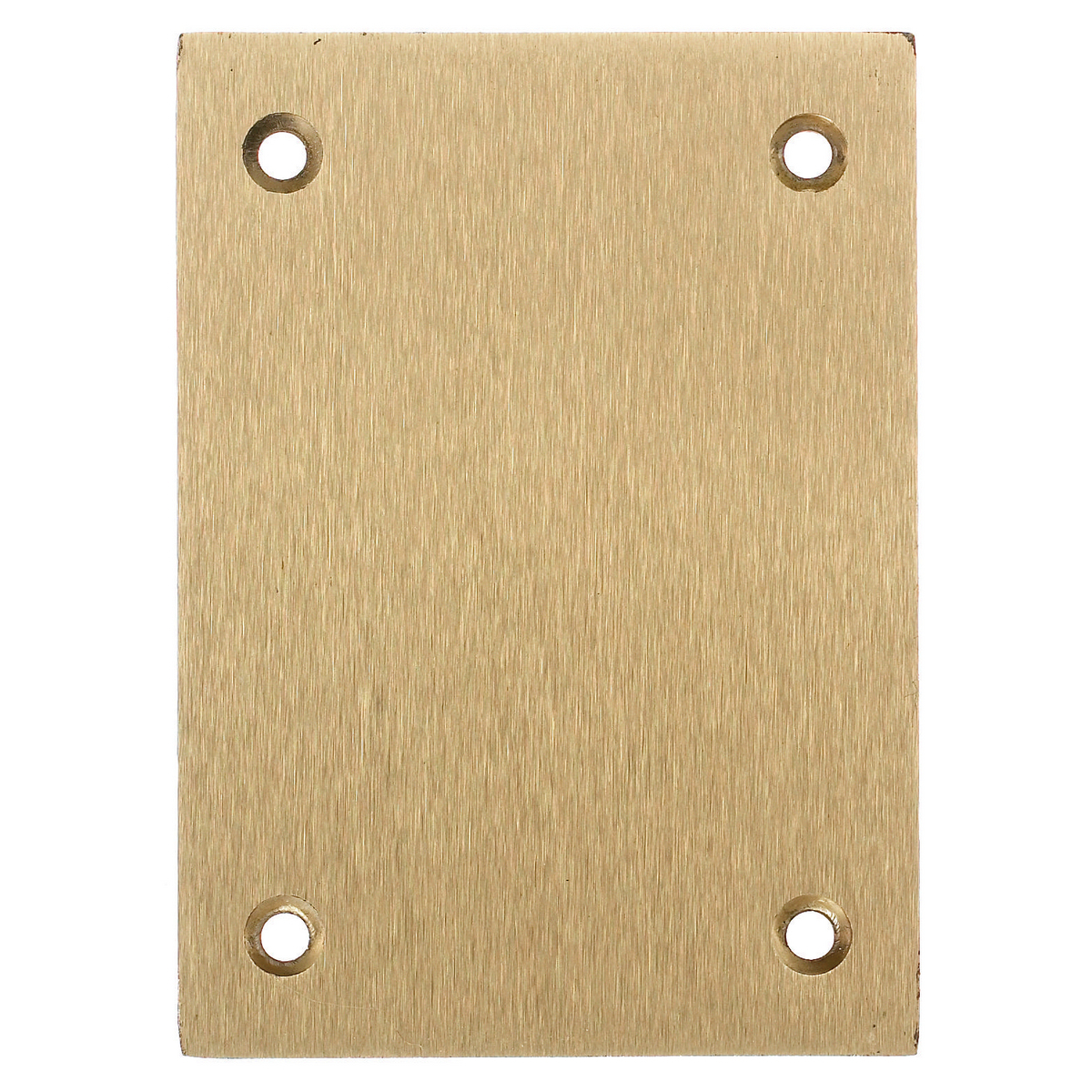 Flush Concrete Floor Box Series, 1-Gang Cover, Rectangular, Blank, Brass