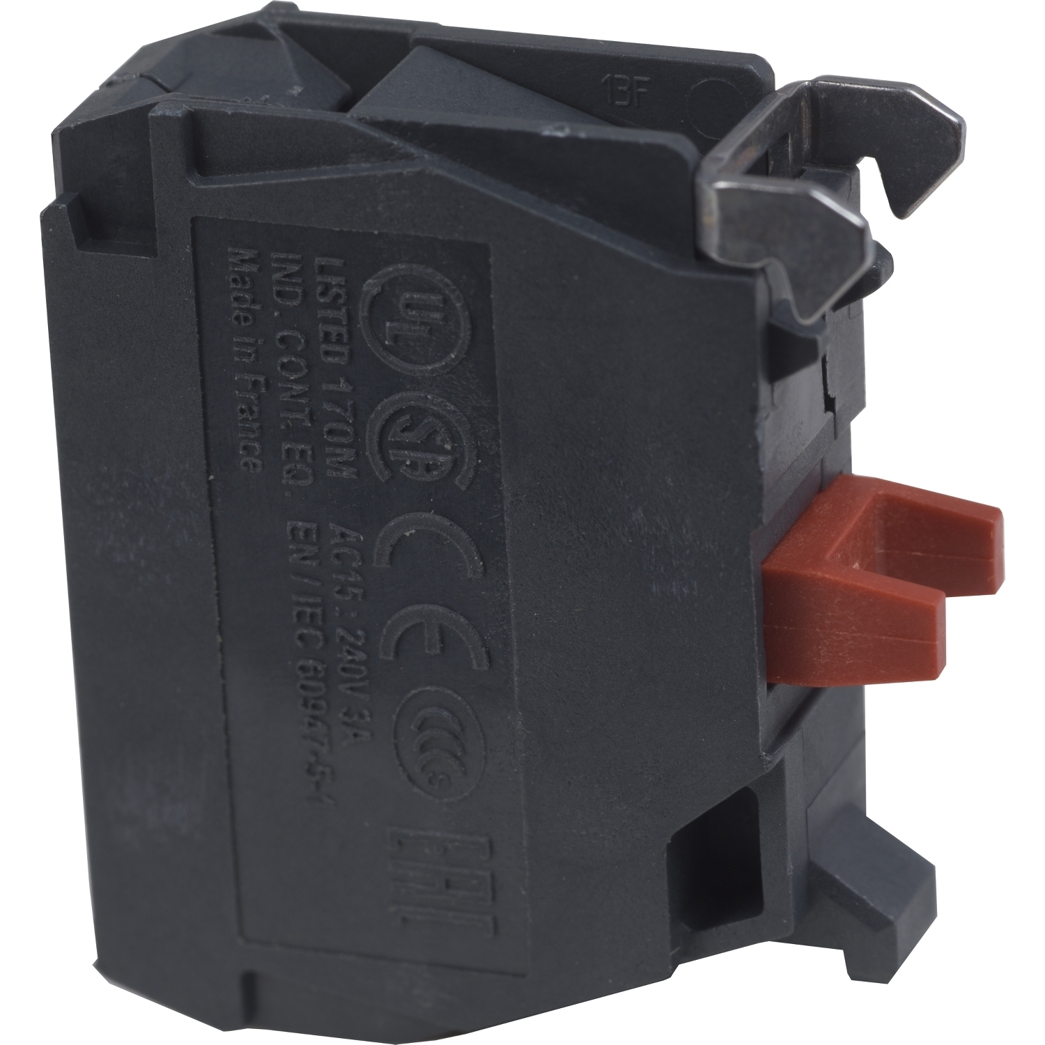 Contact block, Harmony XB4, Harmony XB5, single contact, standard contact, screw clamp terminals, 1NC