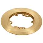 Hubbell Wiring Device Kellems, Floor and Wall Boxes, Flush ConcreteFloor Box Series, Carpet Flange, 6.25" Diameter, Brass