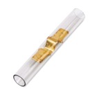 Vinyl Insulated Coupler, Length 2.35 Inches, Width .51 Inches, Tab Size .250x.032, Brass, 500 Pack