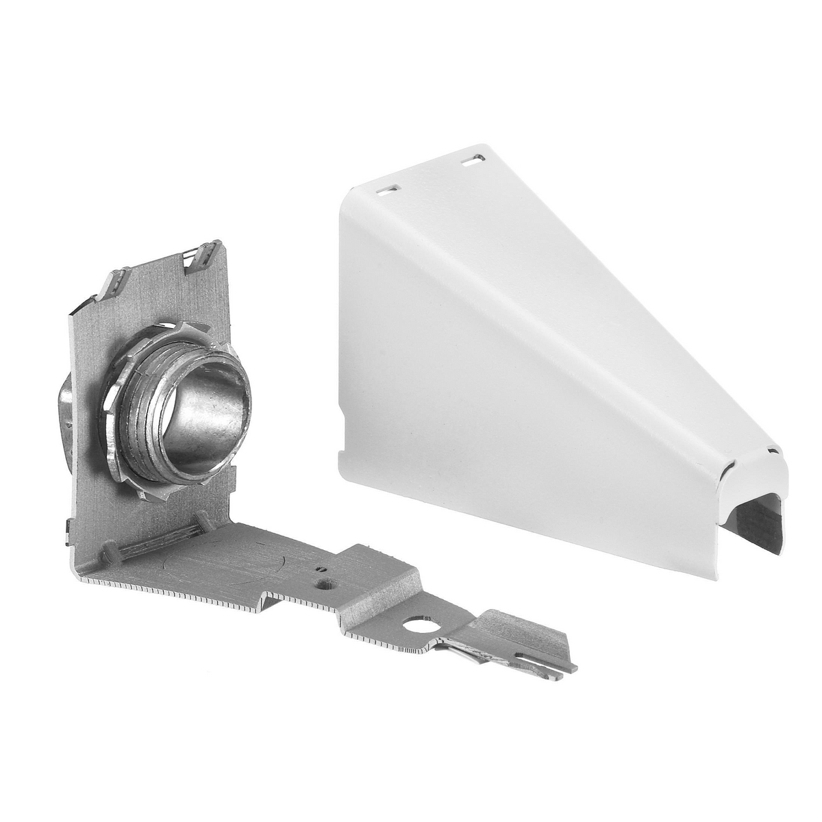 Metal Raceway, Adjustable Offset Connector, HBL500/700/750 Series, White