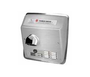 DXRA54-Q973AK, Recessed Automatic Hand Dryer, Brushed Stainless Steel