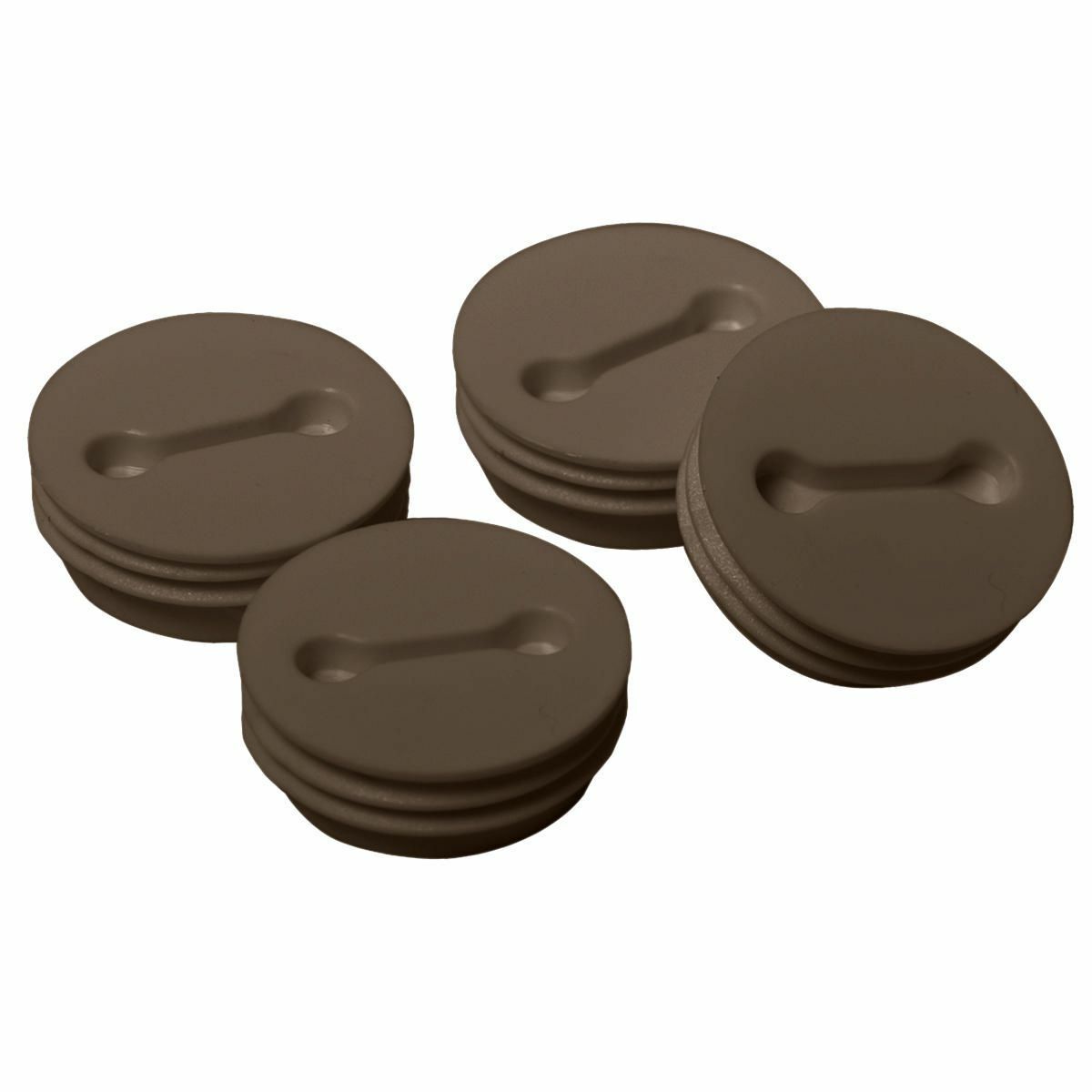 1/2 in. NPT Closure Plugs, Bronze, 4-Pack