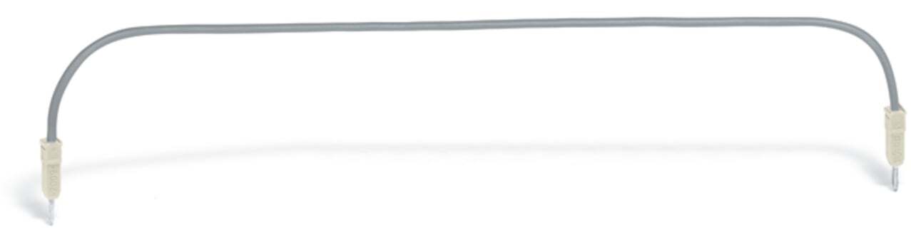 Push-in type wire jumper; 0.75 mm; insulated; 250 mm long; gray