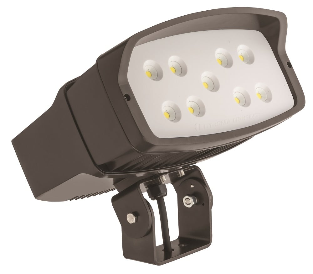 Low Cost Flood Series 2, LED, Package 2, 40K color temperature, 120-277V, Yoke/trunnion mount, Dark bronze finish, super durable, SKU - 235MA4