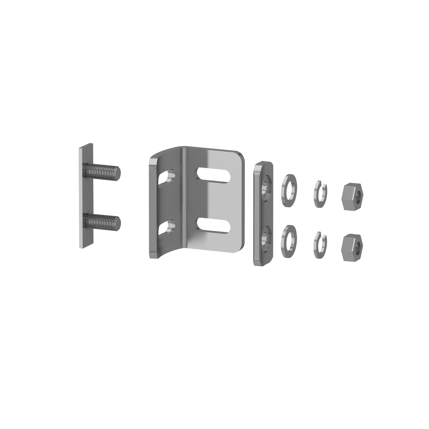 Telemecanique Safety light curtains XUSL, Curved bracket, 4 fixing brackets set
