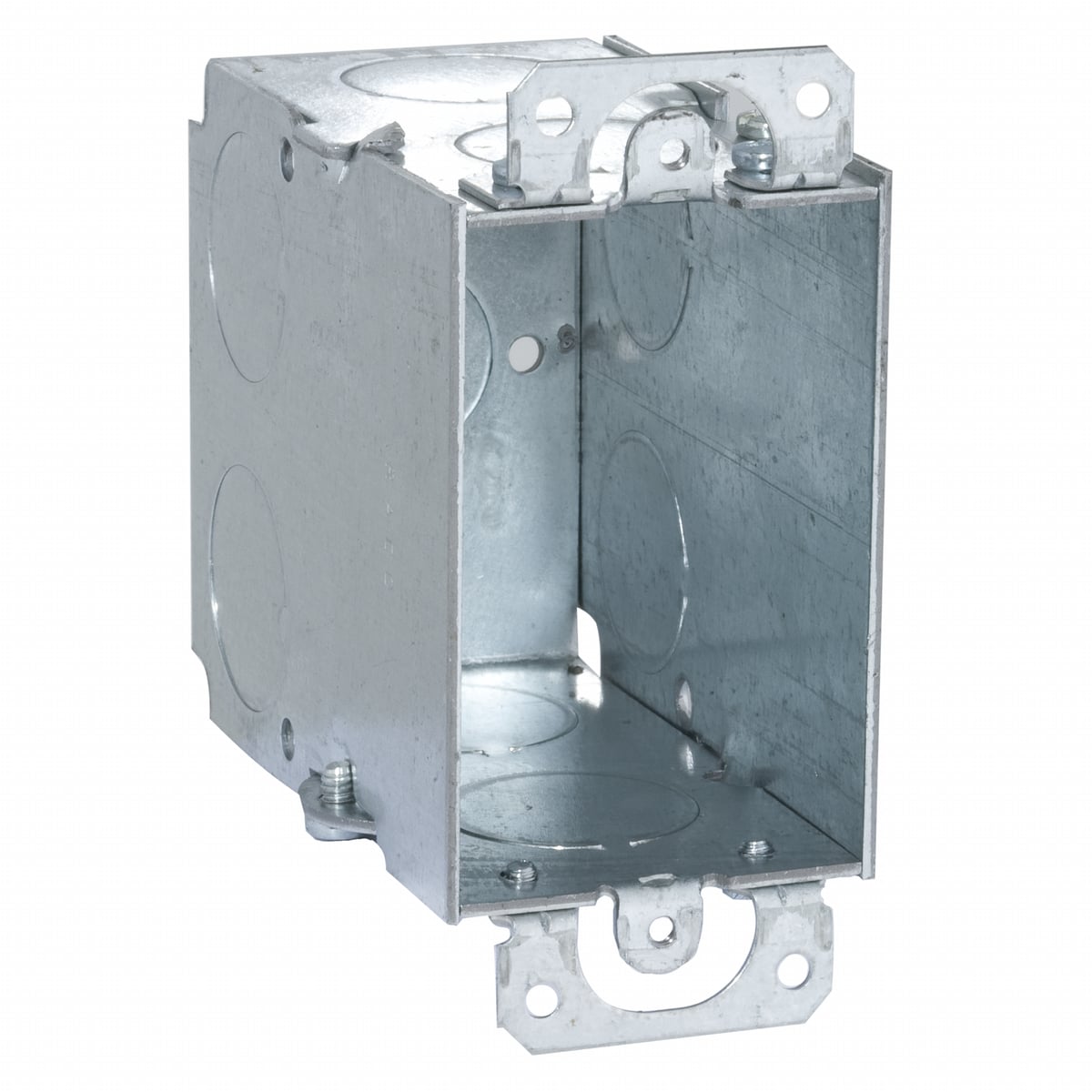 3-1/2 In. Deep Switch Boxes - Gangable with Conduit KO's, Plaster Ears1/2-3/4KO