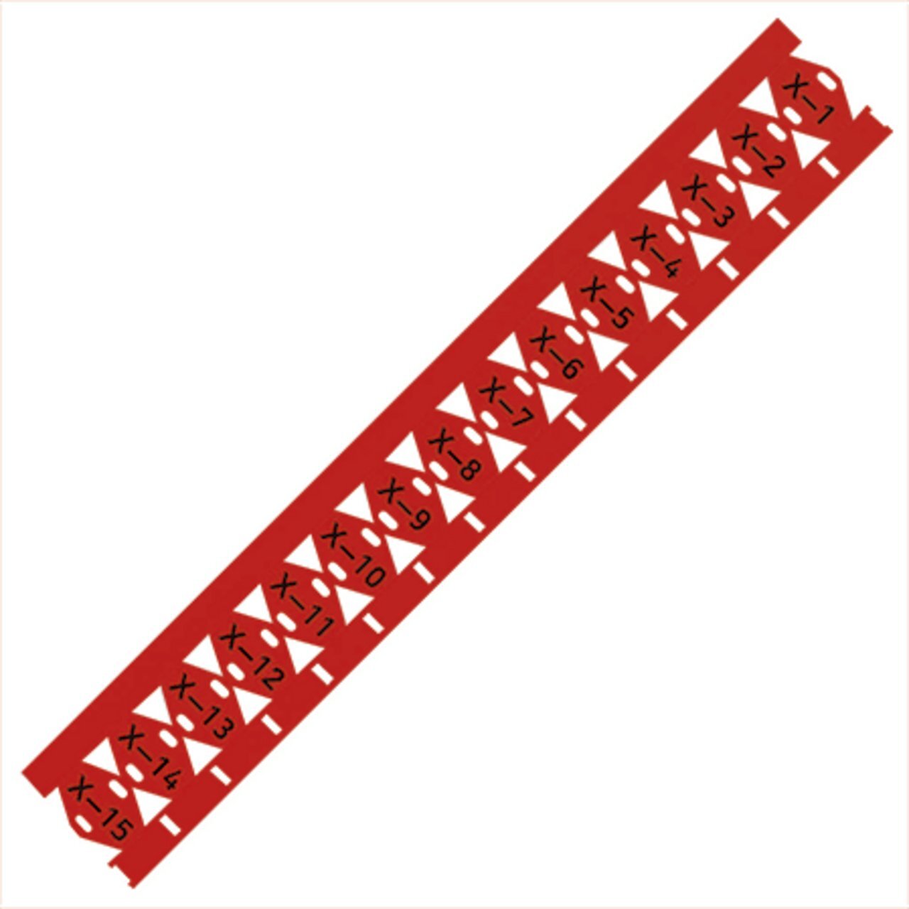 Cable tie marker; for Smart Printer; for use with cable ties; 25 x 11 mm; red