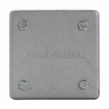 Eaton Crouse-Hinds series RSS junction box, 4-1/2" x 4-1/2" x 4", Feraloy iron alloy, Surface mount