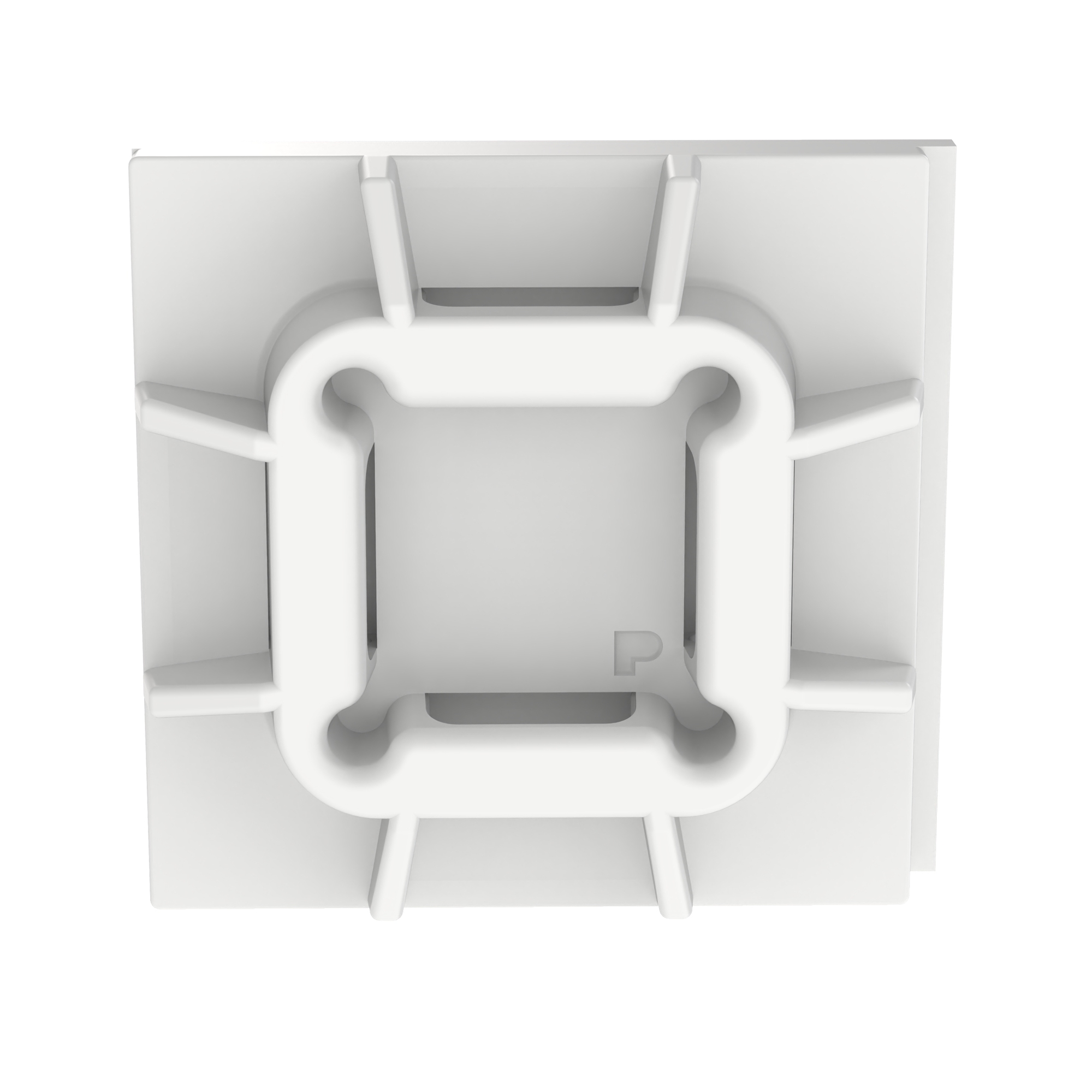 Adhesive Mount With Rubber Adhes, 1IN x 1