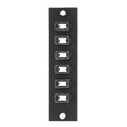 Opt-X 6 Pack Plate, 12- Fiber MTP Adapters, for Plug N' Play Solutions