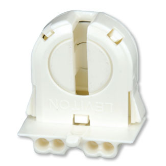 Fluorescent Lampholders For T-8 and T-12 Medium Bi-Pin Lamps