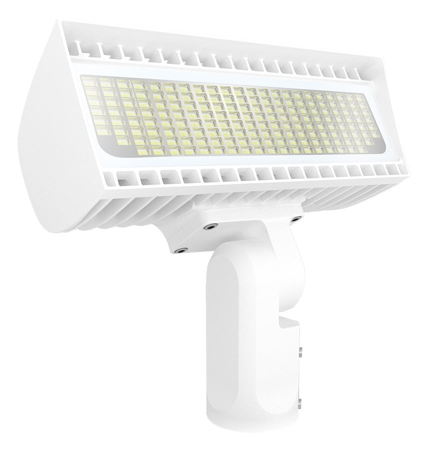 Floodlights 10206-22010 Lumens Flexflood- Small Field Adjustable Power-Cct 69-97-132-168W Slipfitter Mount 5000K/4000K 120V-277V White