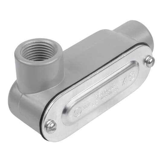 1 inch Threaded D-Pak Die Cast Aluminum Conduit Body-Left Side Opening, Cover & Gasket. For use with Rigid/IMC Conduit.