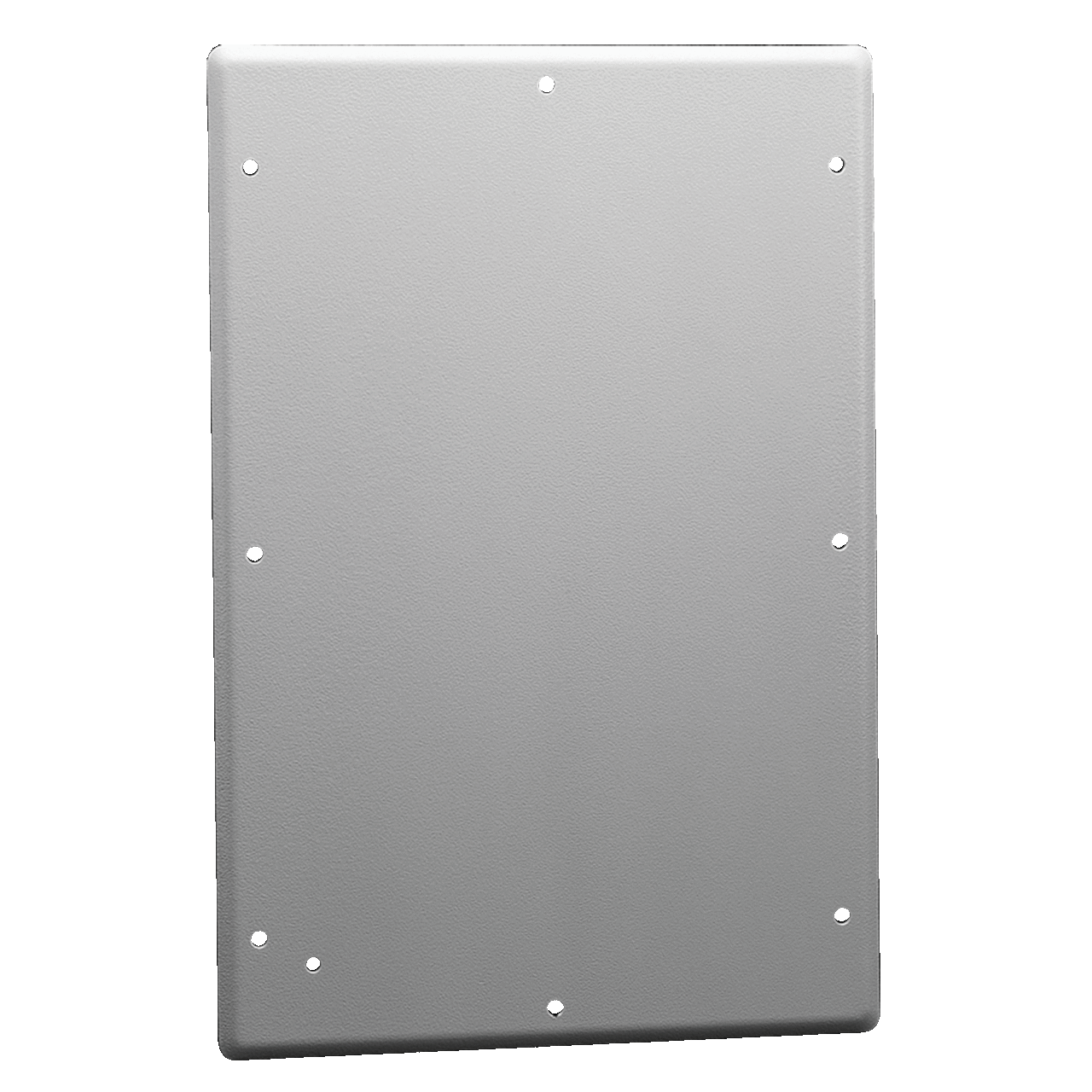 Gland Plate for Free-Stand, Type 4 and 12, 12 Gauge, 6.00x18.00, Gray, Steel