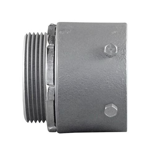 Set Screw Conduit Connector, 3 inch, Steel/Malleable Iron, Male Threaded