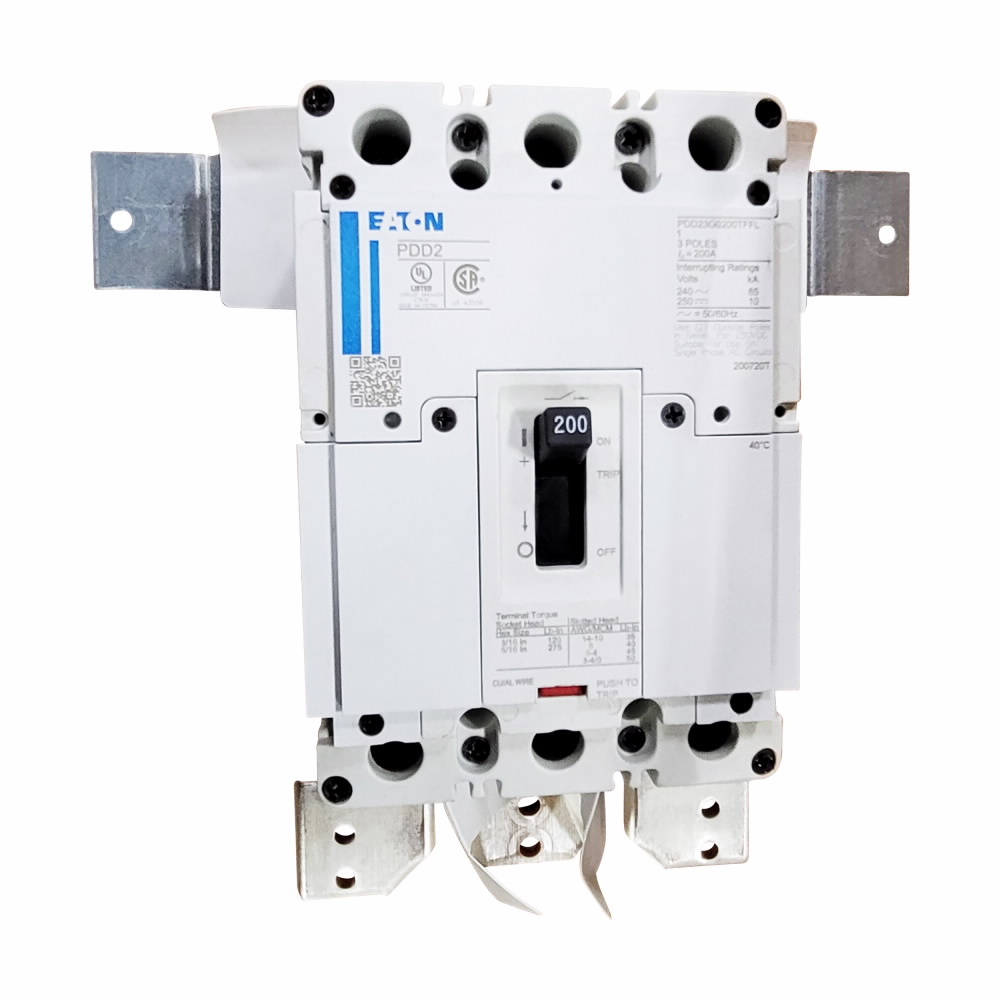 Eaton Pow-R-Xpress series Main breaker kit, PDG2XM circuit bkr type, Top and Bottom Mounting, Single- or three-phase,200Amp