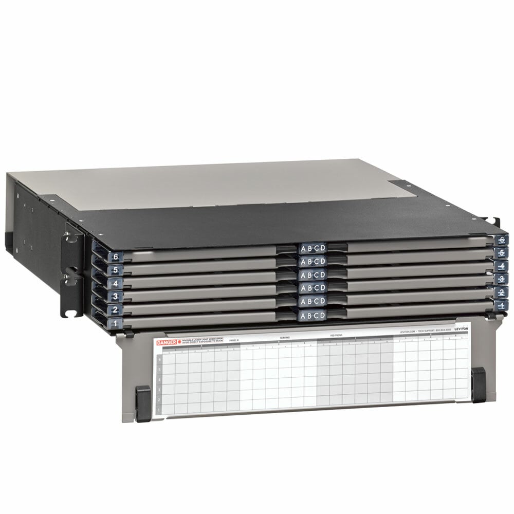 Opt-X Ultra 19/23" 2RU Distribution and Splice Enclosure w/Sliding Tray, Empty, Accepts up to 6 Opt-X Adapter Plates or 6 Opt-X P-N-P Modules