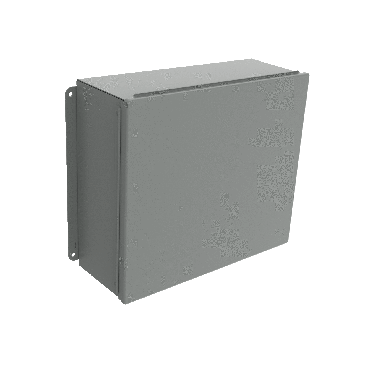 Continuous Hinge Enclosure Clamps Short Side Type 12, 16x14x6, Gray, Mild Steel