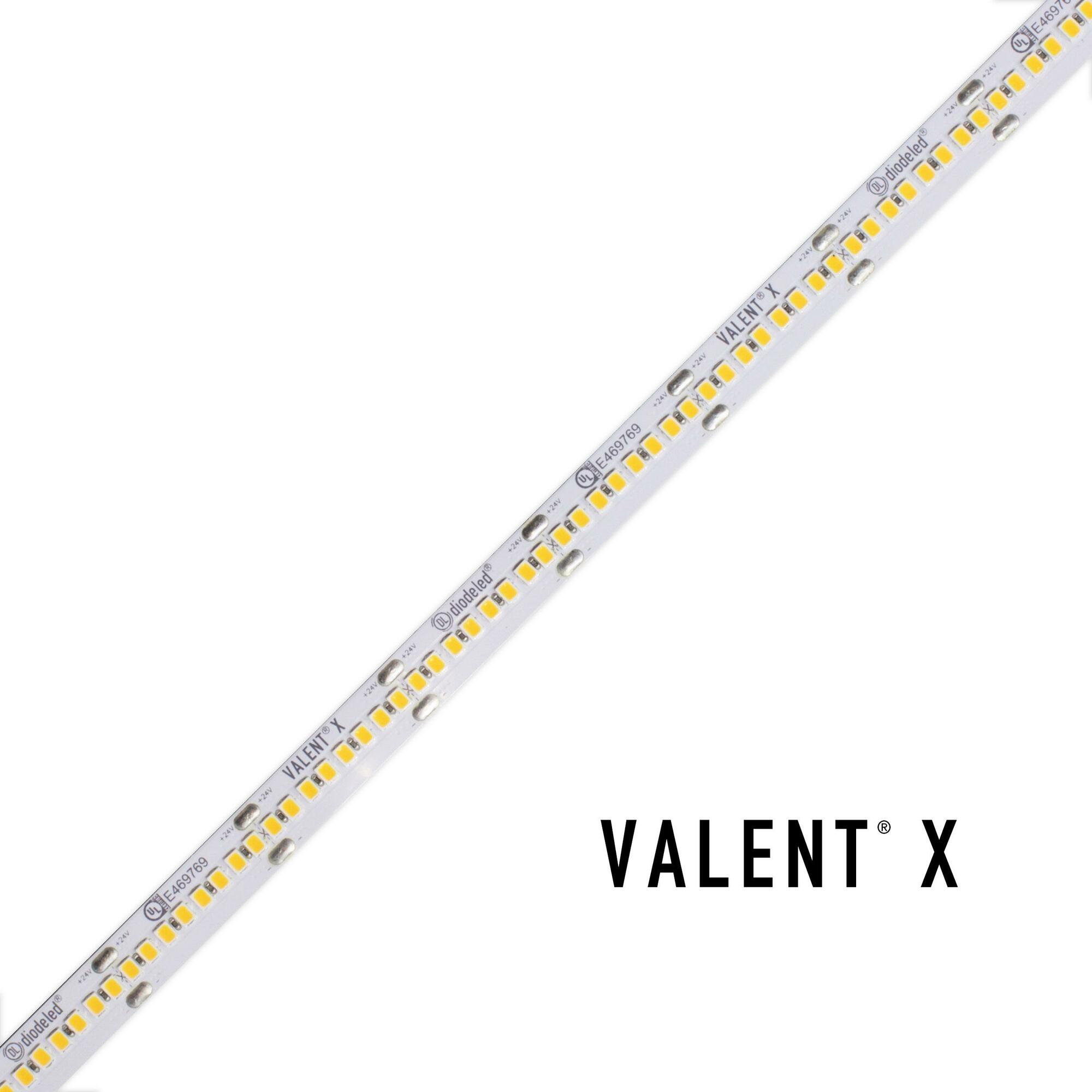 VALENT X 800 24V High Output Tape Light, 3500K - 16.4 ft. Spool