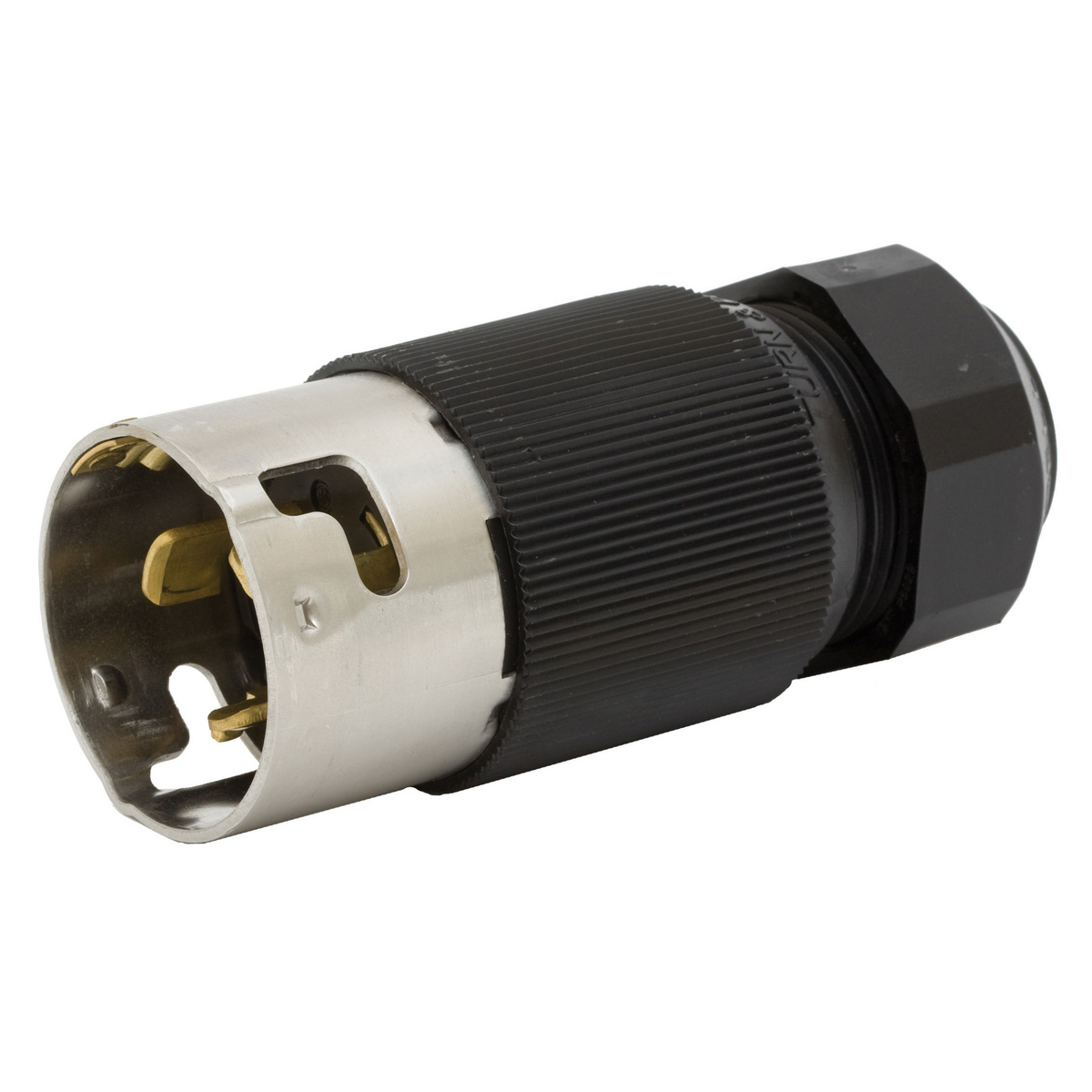 Economy Male Plug, 50A 125/250V, 3-Pole 4-Wire Grounding, Non-NEMA, Screw Terminal