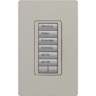 RadioRA 2 Wall-mounted Keypad, 6-button with raise/lower in stone