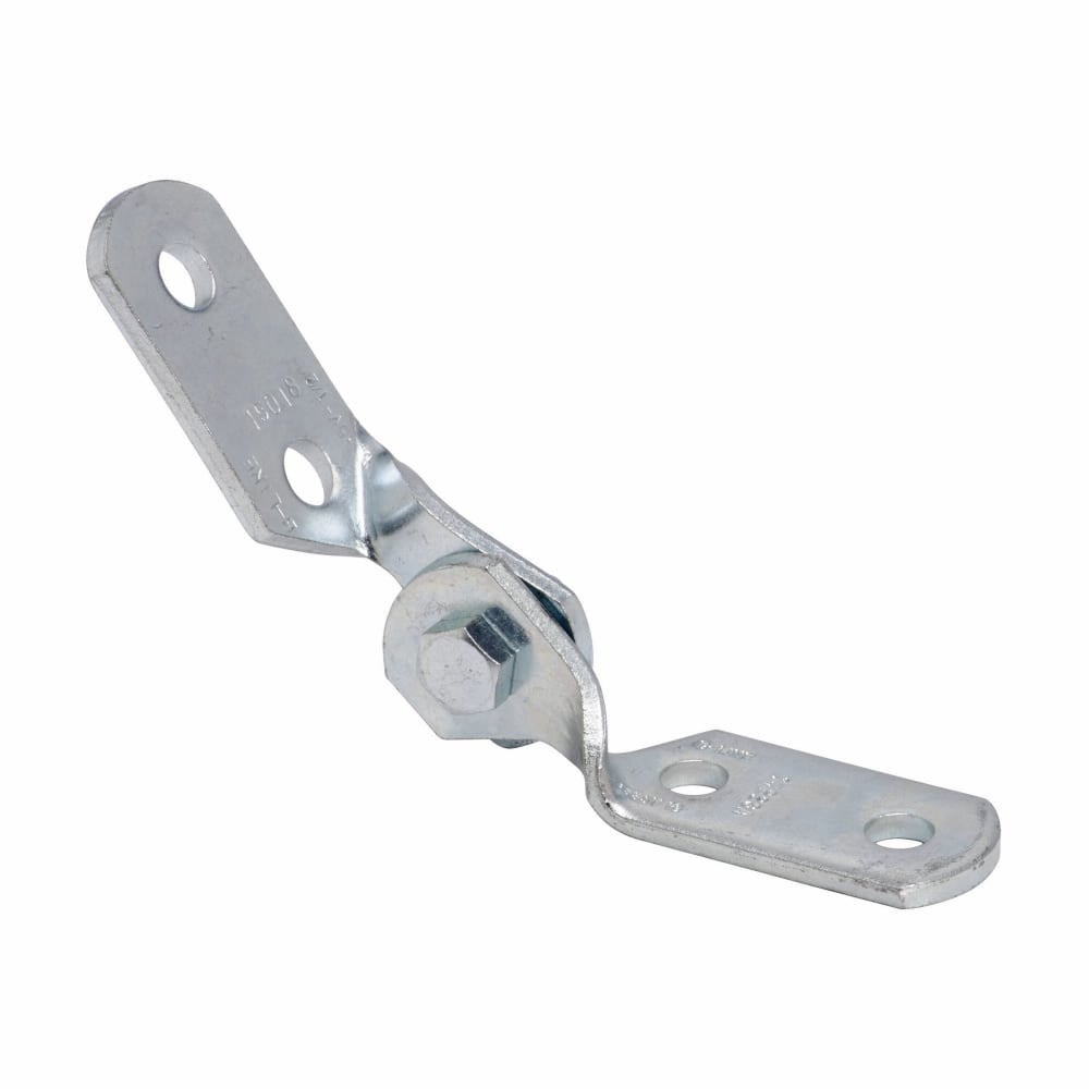 Eaton B-Line series adjustable fitting, 4.6875" H x 4.6875" L x 1.6250" W, Steel material, Electro-plated, Four hole adjustable hinge