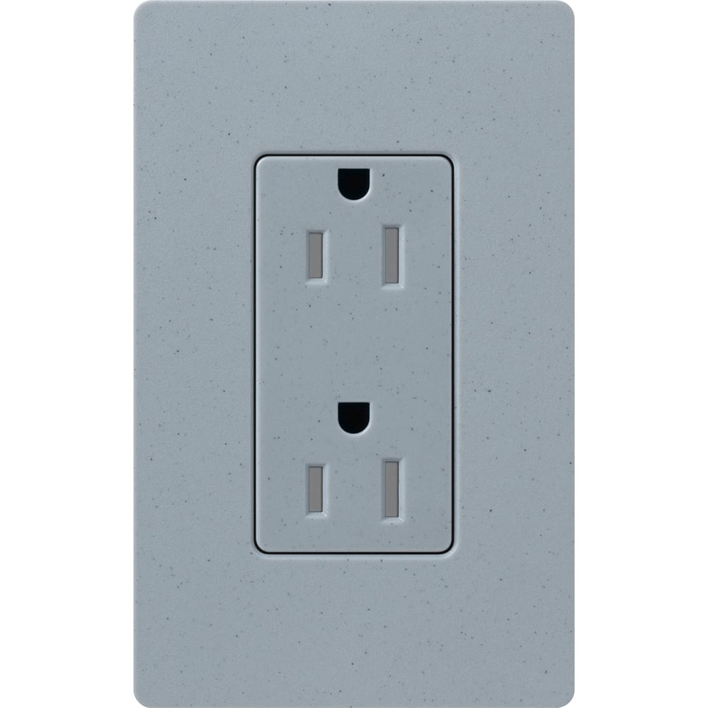 Claro, Satin, Tamper-resistant receptacle, 125V/15A in bluestone